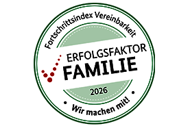 Auszeichnung Erfolgsfaktor Familie - Fortschrittsindex Vereinbarkeit 2026