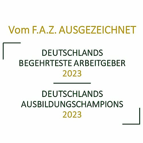 Auszeichnung der Frankfurter Allgemienen Zeitung an die Kiessling-Spedition 2023